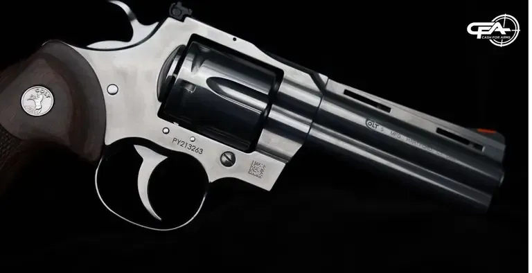 Colt Python, close up