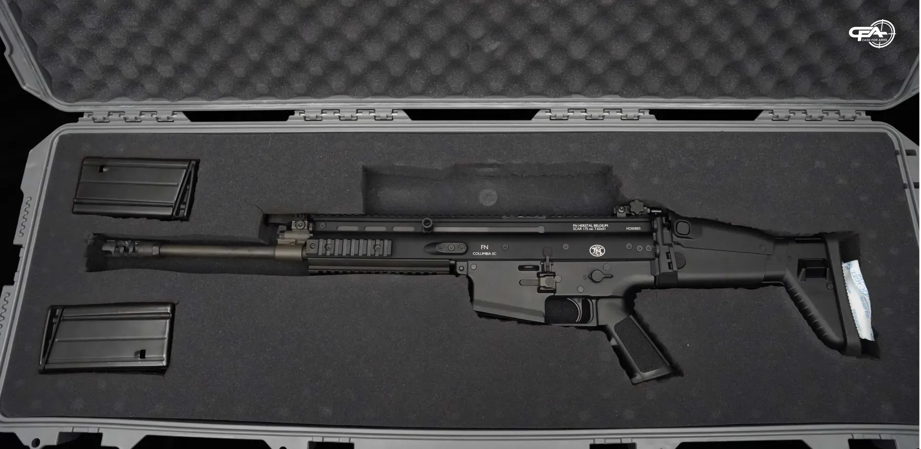 FN-SCAR 17 in a case
