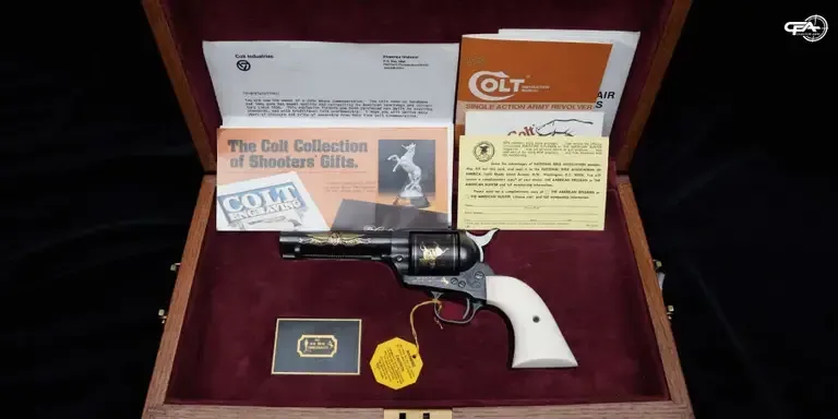 Colt Single Action Army (SAA) in a box
