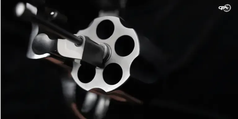 Close up picture of Smith & Wesson 500's cylinder