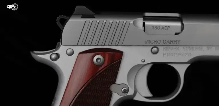 Close up picture of a Kimber Micro Carry 380