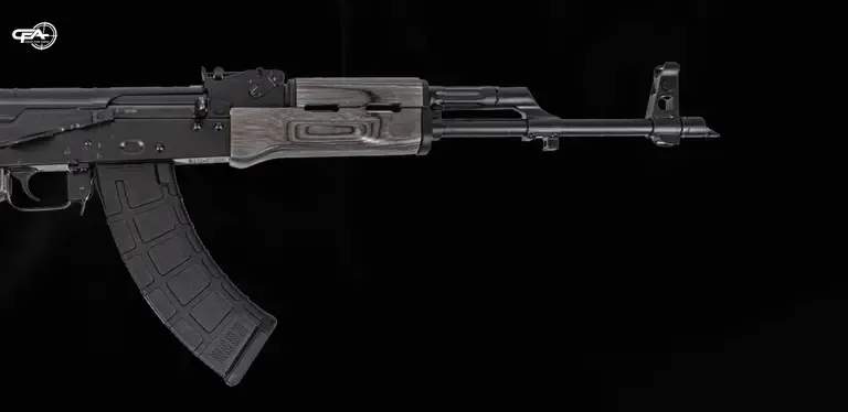 Close up picture of the front side of the Palmetto State Armory PSA PSAK-47
