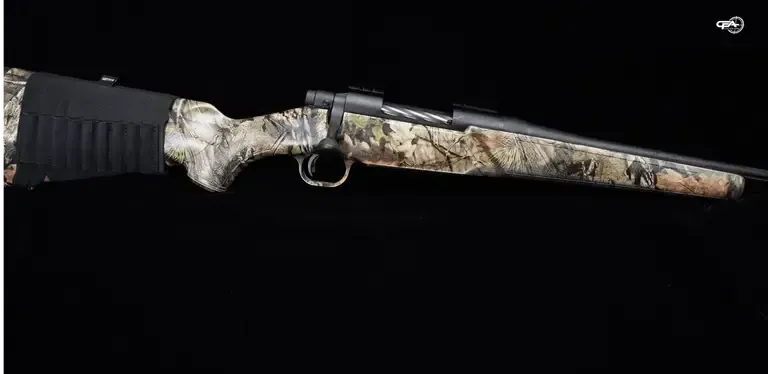 Picture of a Mossberg Patriot in camo