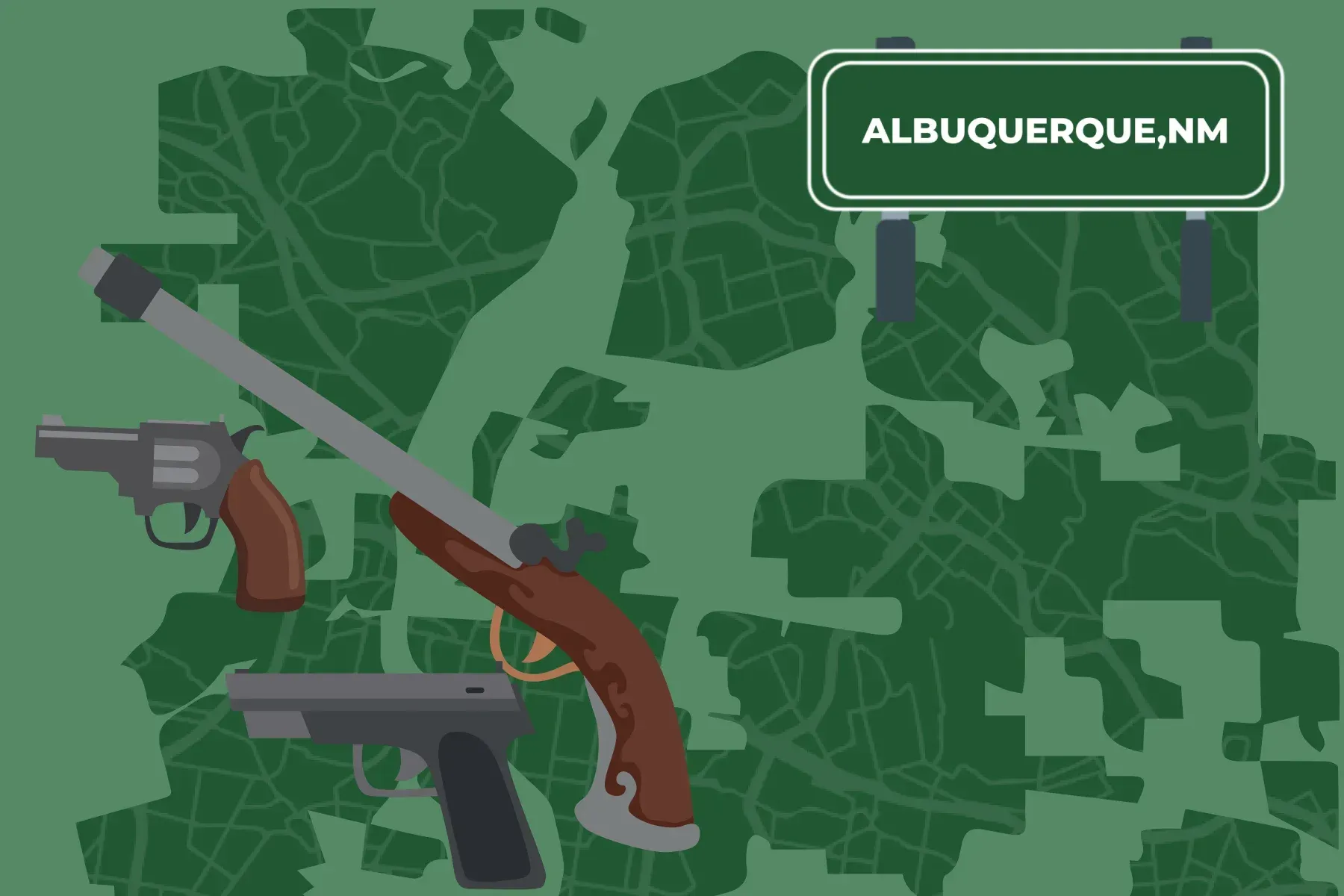 Picture of a Albuquerque's map