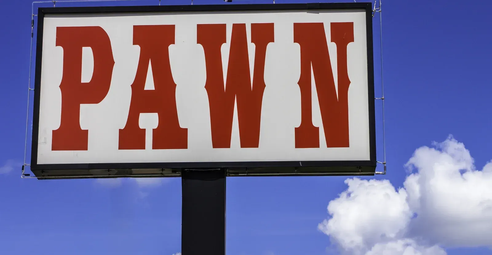 Pawn shop sign