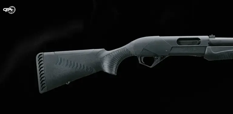Close up picture of the back side of a Benelli Supernova