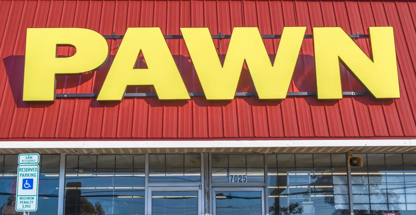 Pawn Shop sign on a building