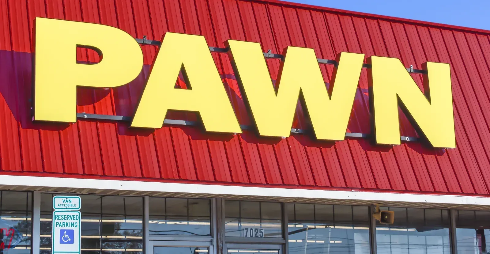 Pawn Shop sign on a storefront