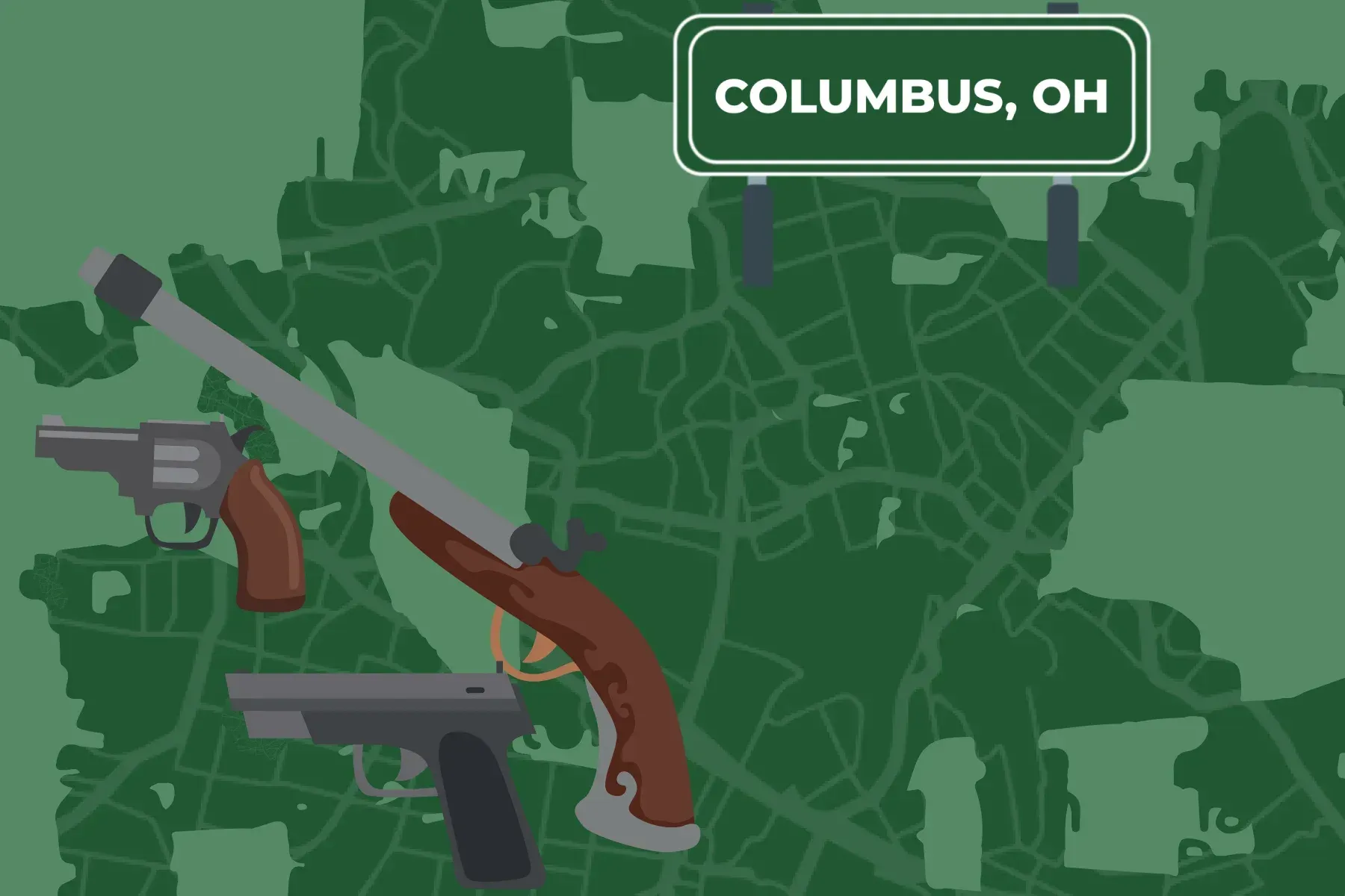 Picture of a map of Columbus