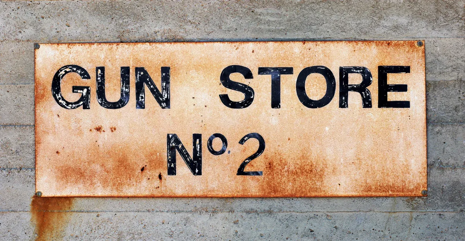 Gun store sign