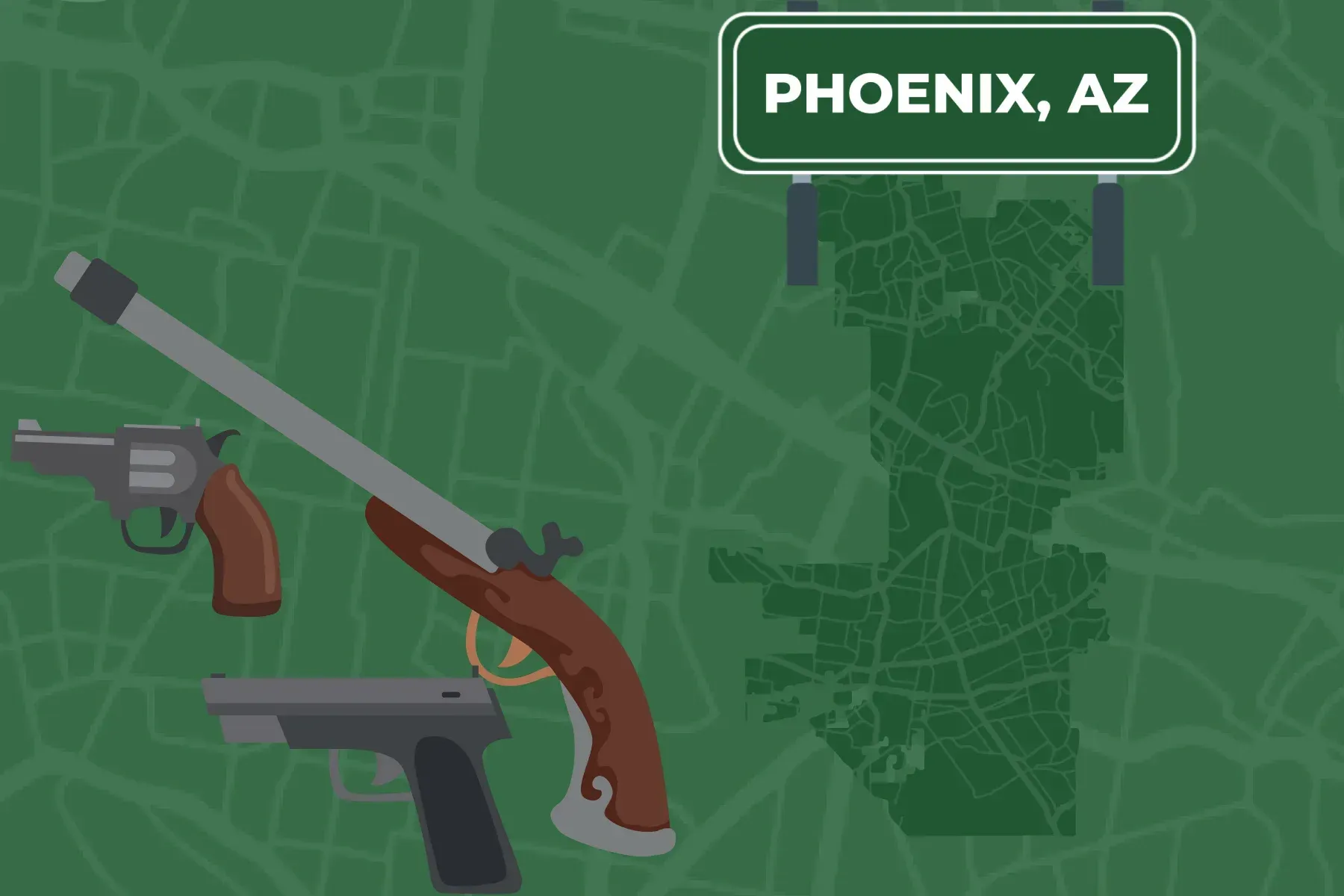 Phoenix Map with guns
