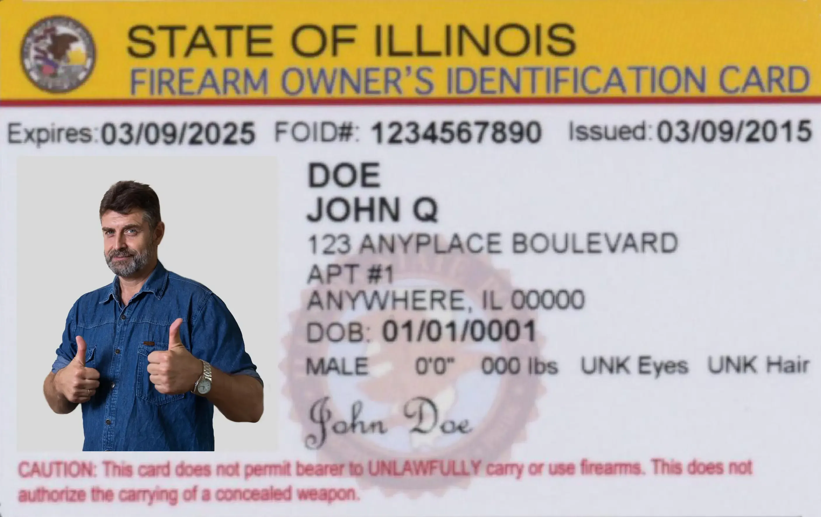 Illinois State FOID card