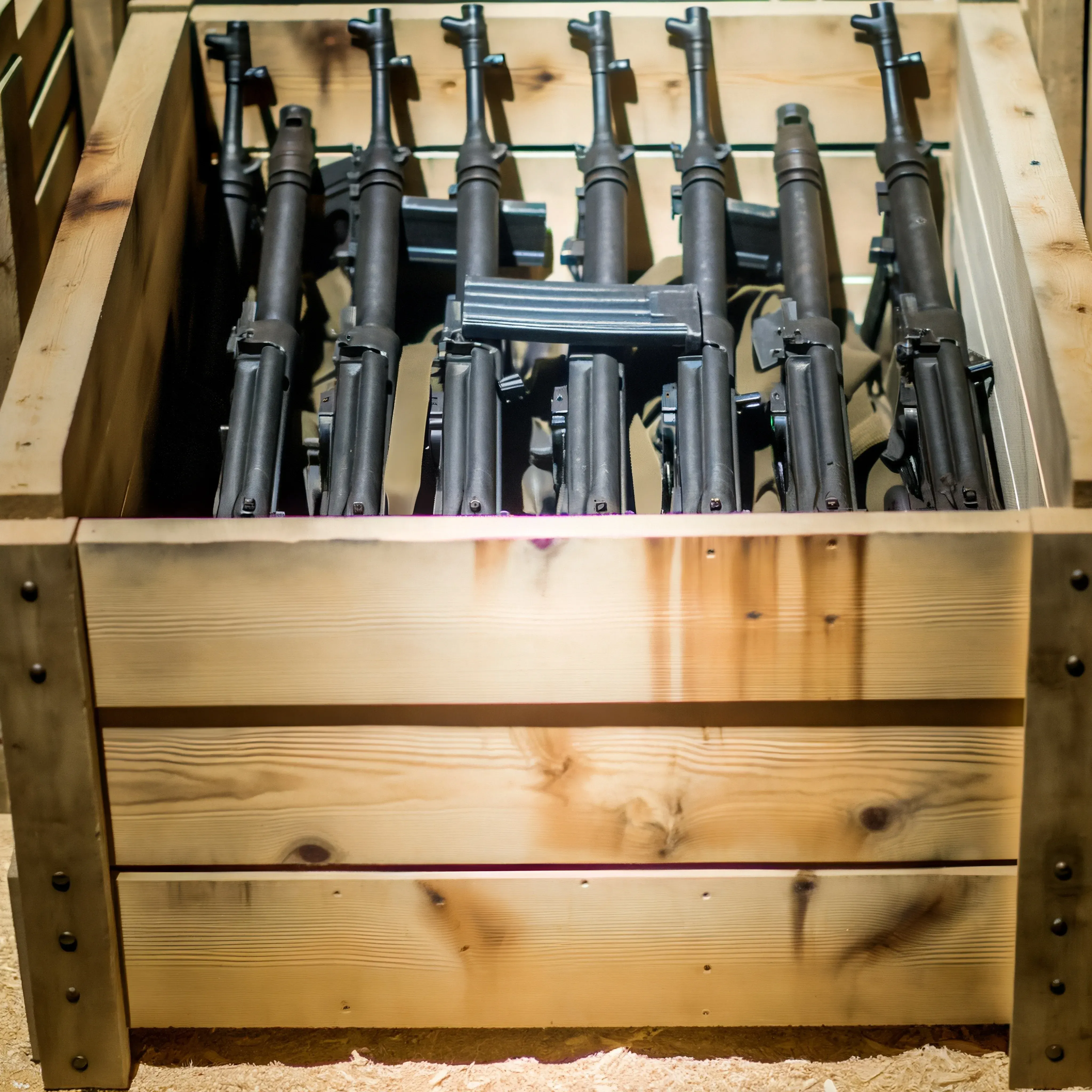 Guns in a box