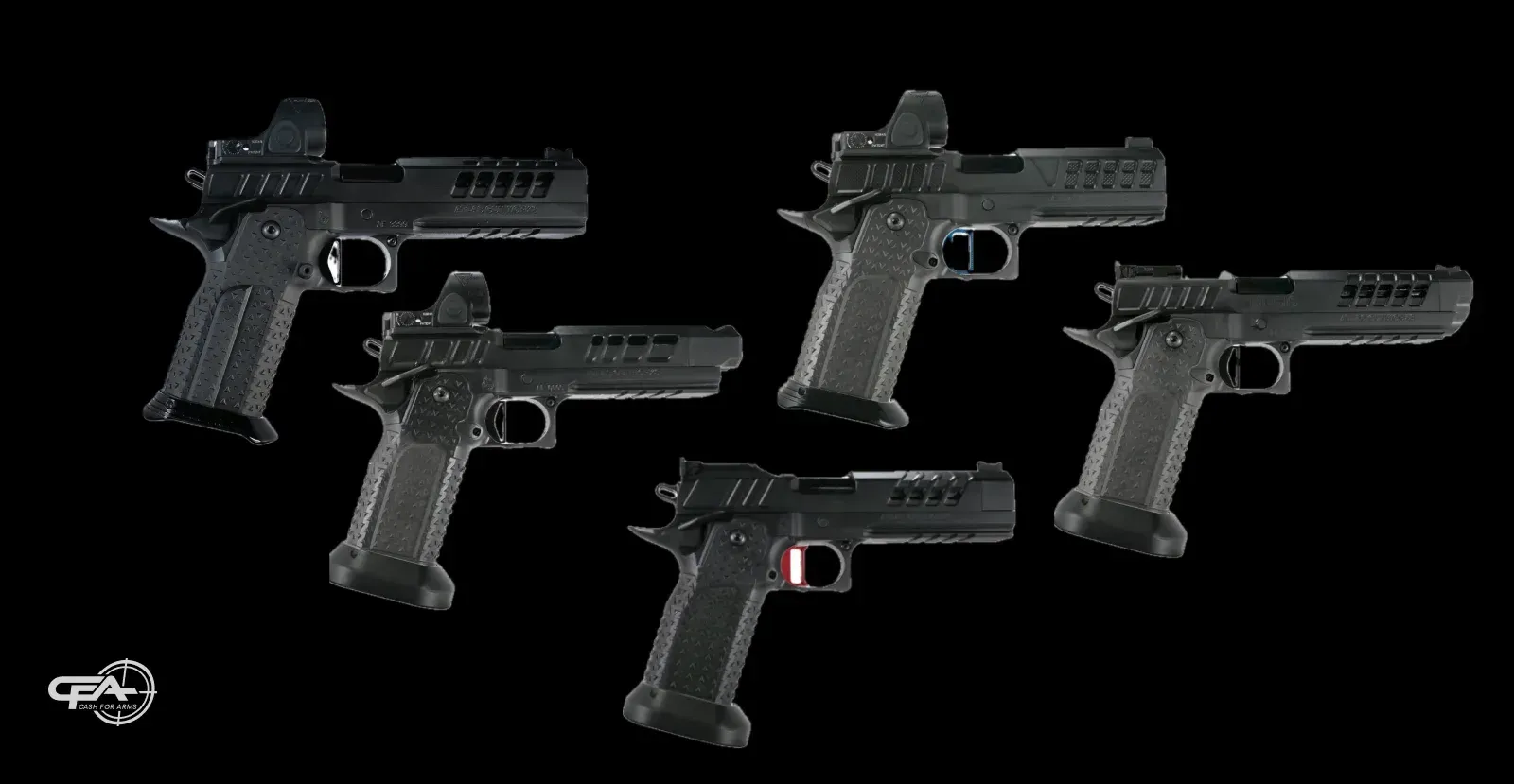 Five different models of Atlas Gunworks