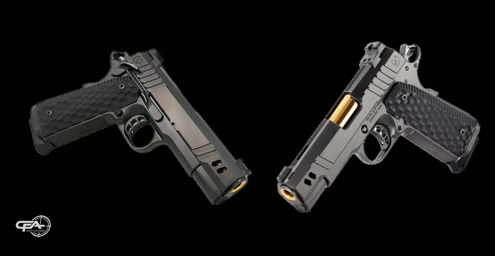 Two NightHawk VP pistols