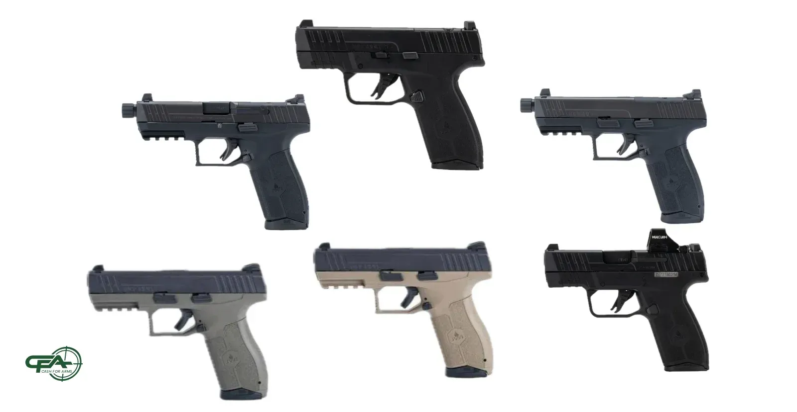 Six different variants of the IWI Masada