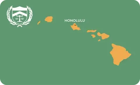 State map with Honolulu, Hawaii highlighted, showing that Cash for Arms purchases guns in Honolulu