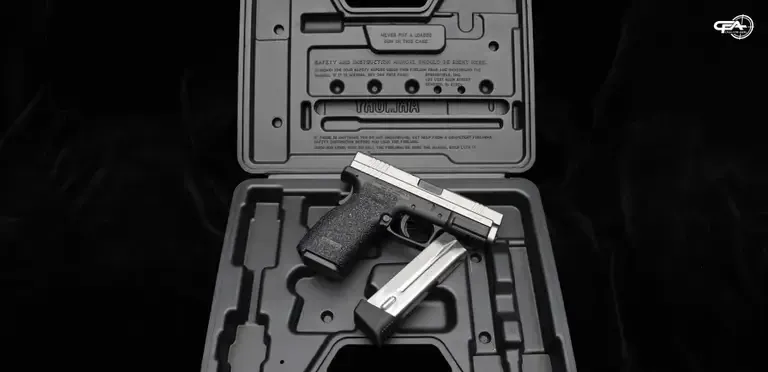 Picture of a Springfield Armory XD in a case