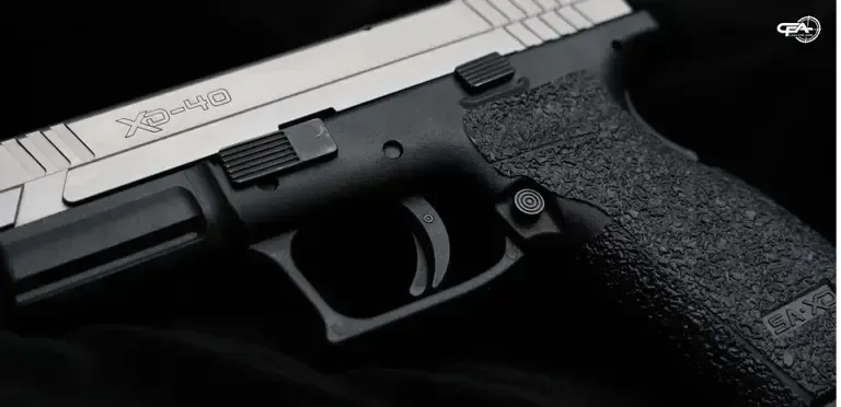 Close up picture of a Springfield Armory XD