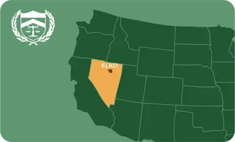 State map with Elko, Nevada highlighted, showing that Cash for Arms purchases guns in Elko