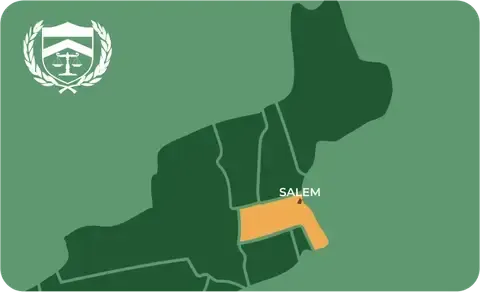 State map with Salem, Massachusetts highlighted, showing that Cash for Arms purchases guns in Salem