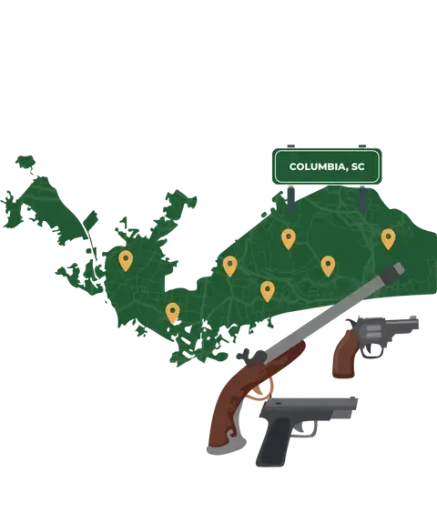 Columbia SC map