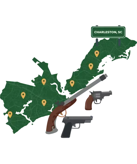 Charleston SC map