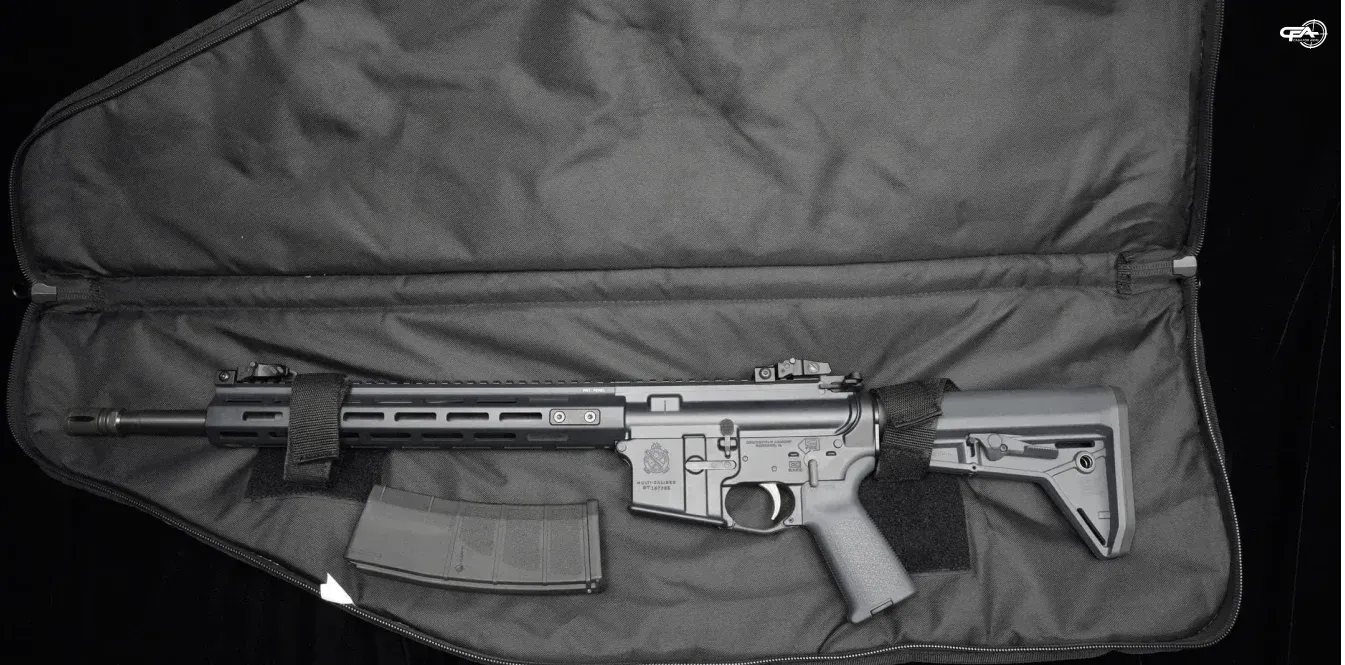 Springfield Saint rifle in bag