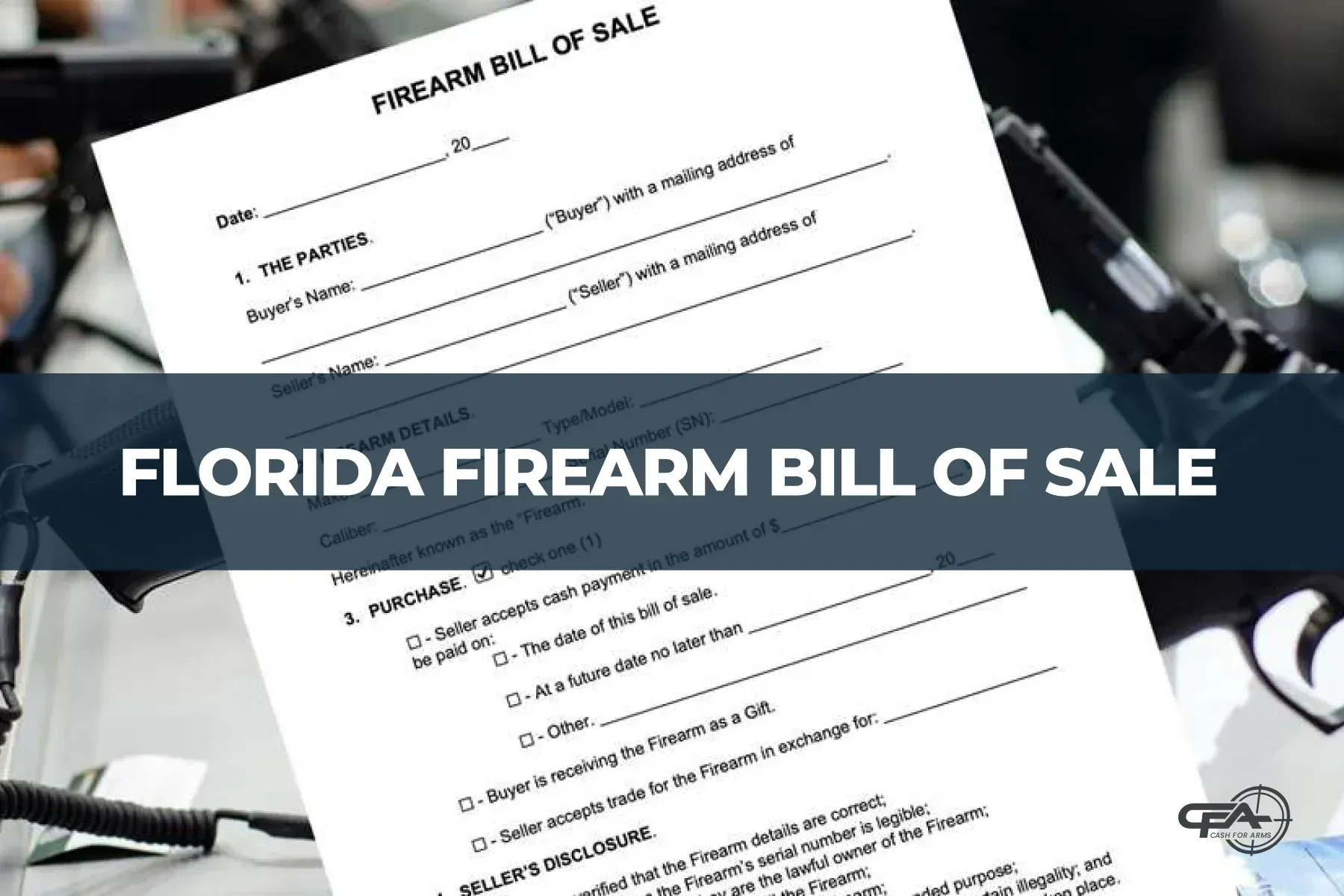 Florida gun bill of sale