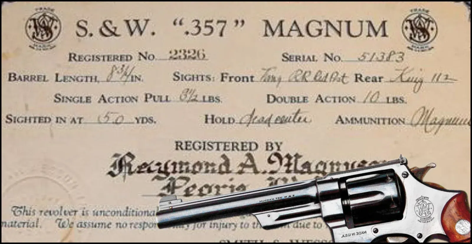 Registered Magnum certificate