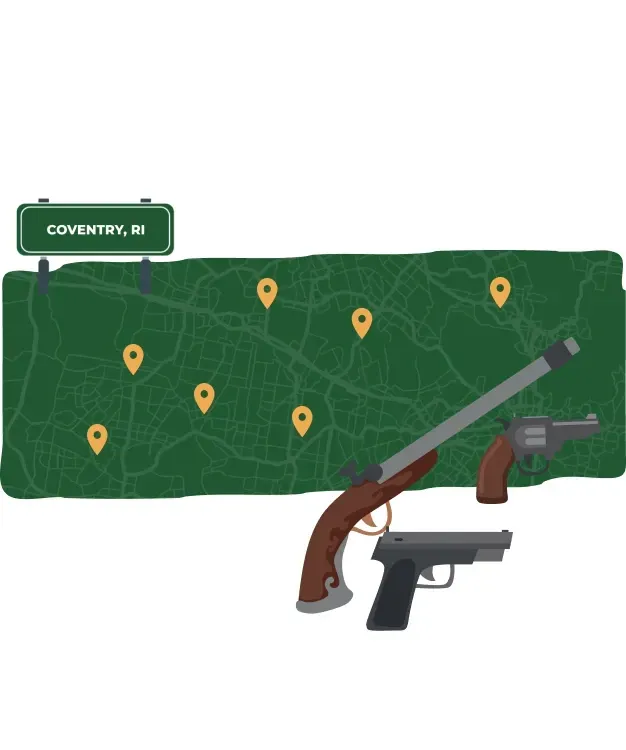 Coventry RI map