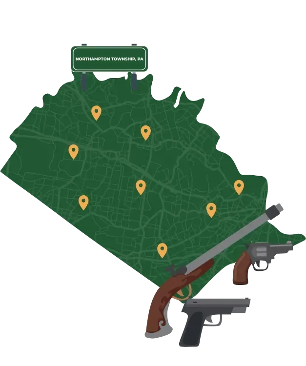 Northampton Township city map