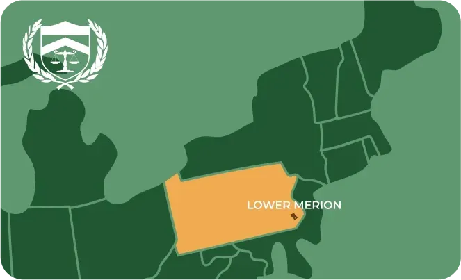Lower Merion PA city map