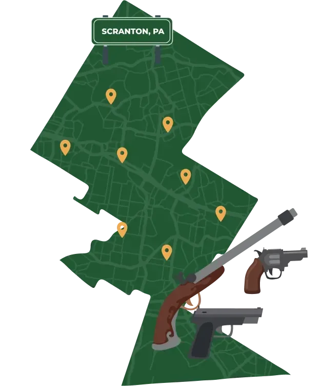 Scranton PA city map