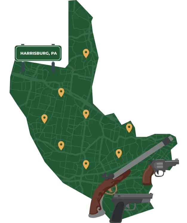 Harrisburg PA city map