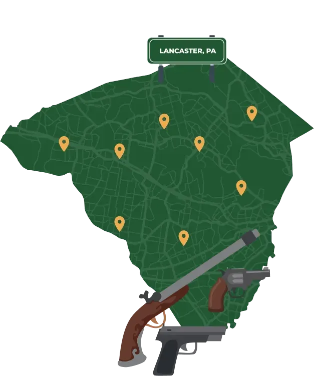 Lancaster PA city map