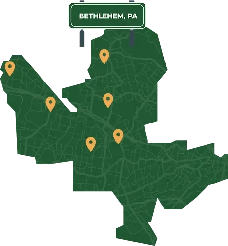 Bethlehem PA city map