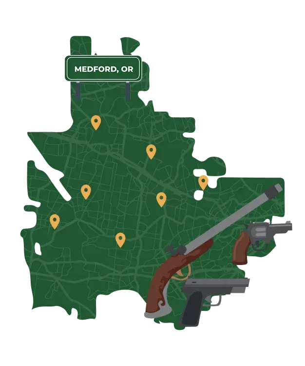Medford OR city map