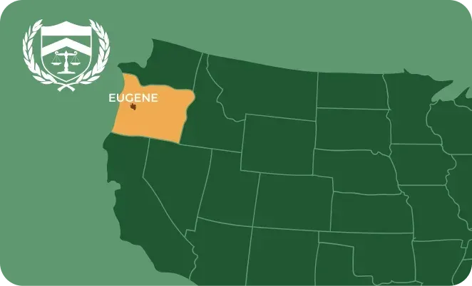 Eugene OR map pin