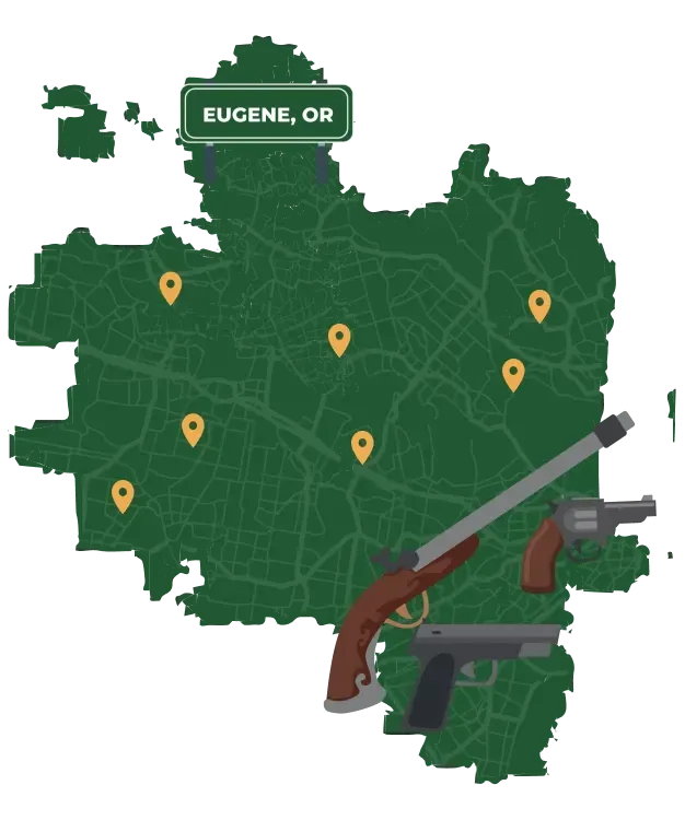 Eugene OR city map