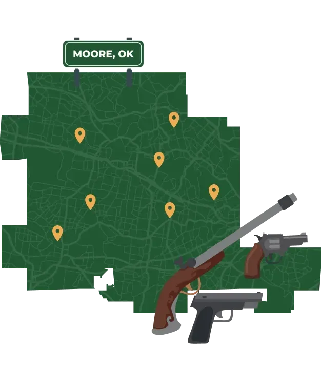 Moore OK city map