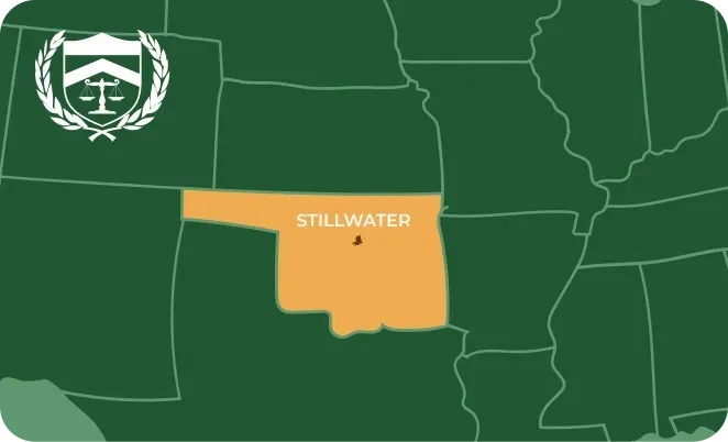 Stillwater in Oklahoma map