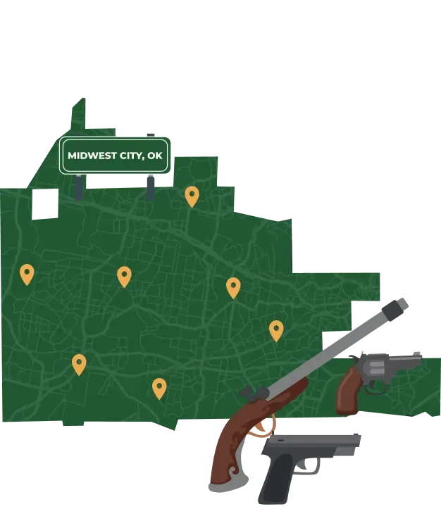 Midwest City OK map