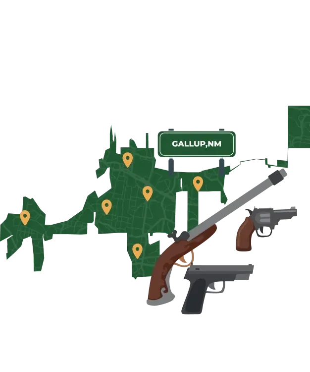 Gallup NM city map