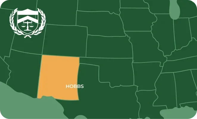 Hobbs in NM map