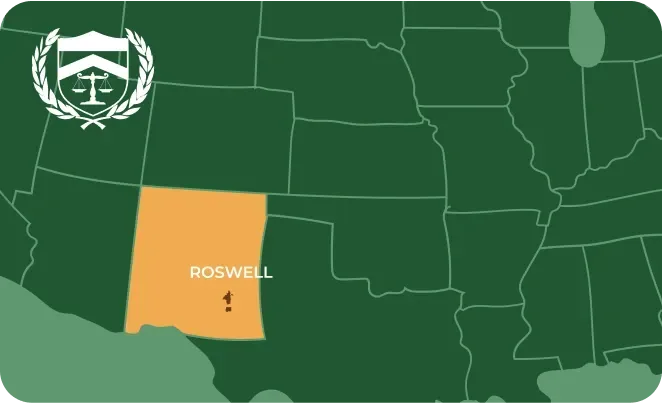 roswell in NM map