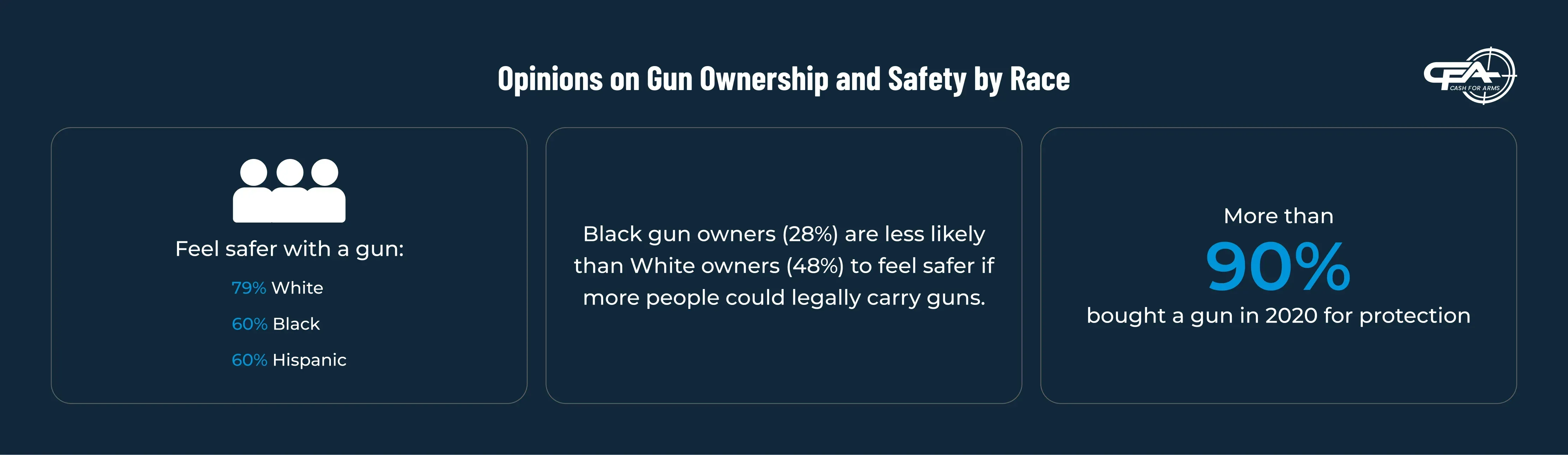 gun ownership and safety opinions by race 2025