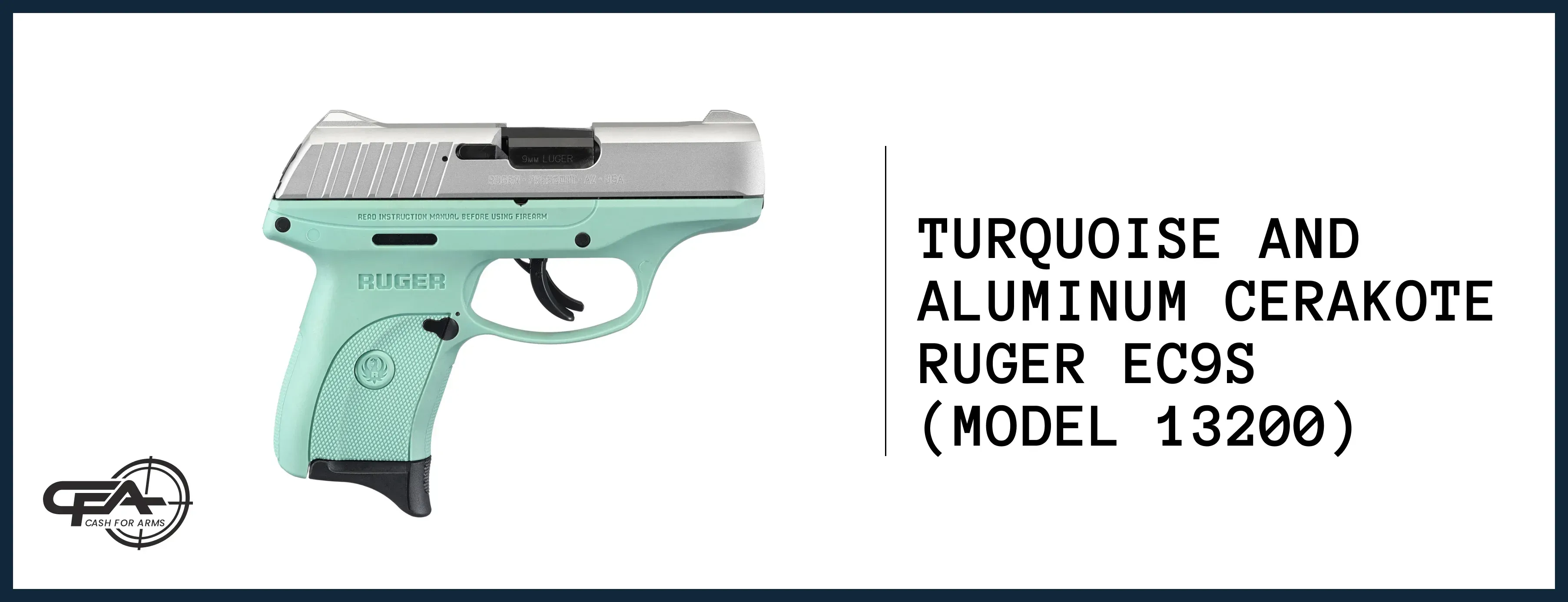 Turquoise and Aluminum Ruger EC9s value