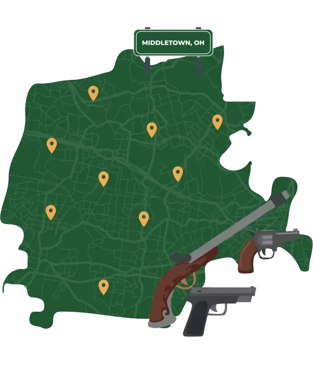 sell guns in Middletown OH city