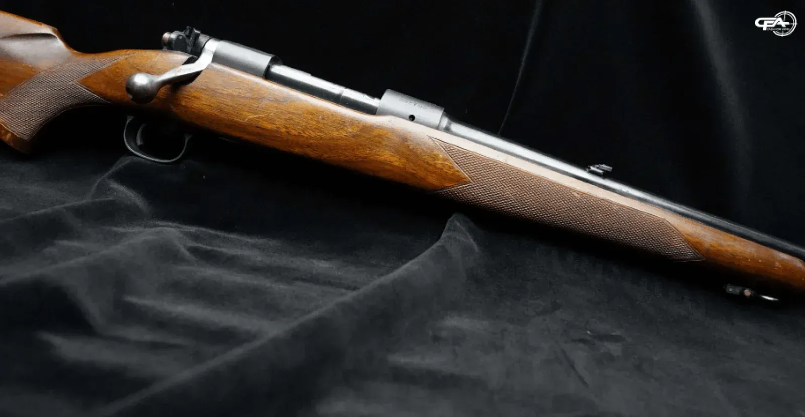Winchester Model 70 checkering detail